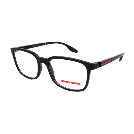 Prada Sport // Mens PS05MV 1AB-101 Optical Glasses // Black + Clear Demo Lens
