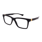 Versace // Men's // BE3328 GB1 Square Optical Glasses // Black Gold + Clear