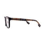 Burberry // Mens BE2344F 3952 Optical Glasses // Black Burberry Print + Clear Demo Lens
