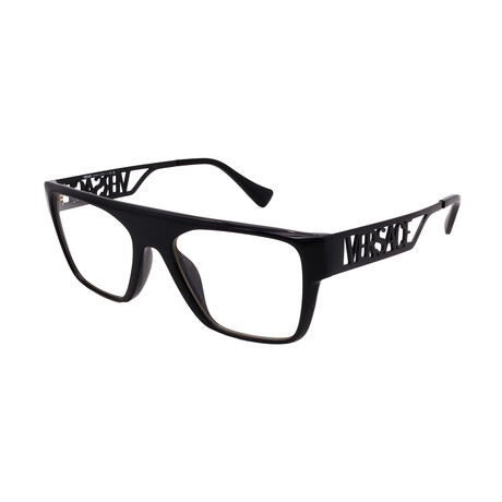 Mens Versace VE3326U 5380 Square Optical Glasses // Black + Clear Demo lenses