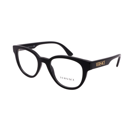 Versace // Mens VE3317 GB1 Optical Glasses // Black + Clear Demo Lens