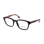 Burberry // Mens BE2344F 3952 Optical Glasses // Black Burberry Print + Clear Demo Lens