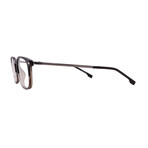 Hugo Boss // Men's // Boss 1022 XOW // Square Optical Glasses // Black Stripe + Clear Demo Lenses