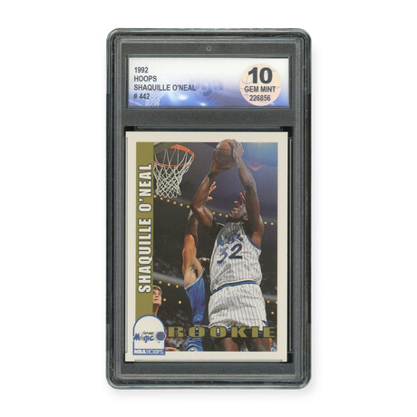 Shaquille O'Neal // 1992 Hoops // Rookie Card // DGA 10 Gem Mint