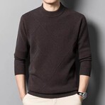 AMWS-65 // 100% Merino Wool Sweater // Dark Gray (XL)