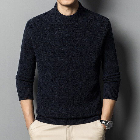 AMWS-49 // 100% Merino Wool Sweater // Black (XS)