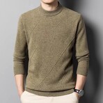 AMWS-63 // 100% Merino Wool Sweater // Light Green (XS)