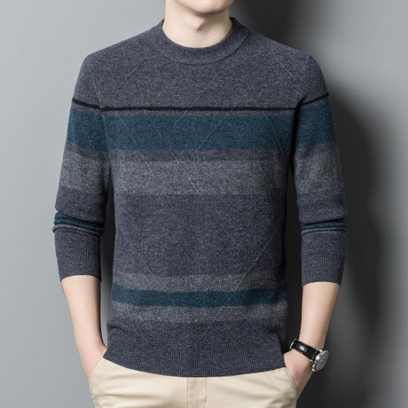 AMWS-43 // 100% Merino Wool Sweater // Gray (XS)