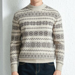 AMWS-33 // 100% Merino Wool Sweater // Multi Color (L)