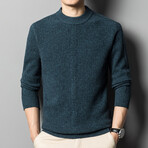 AMWS-50 // 100% Merino Wool Sweater // Teal (XL)