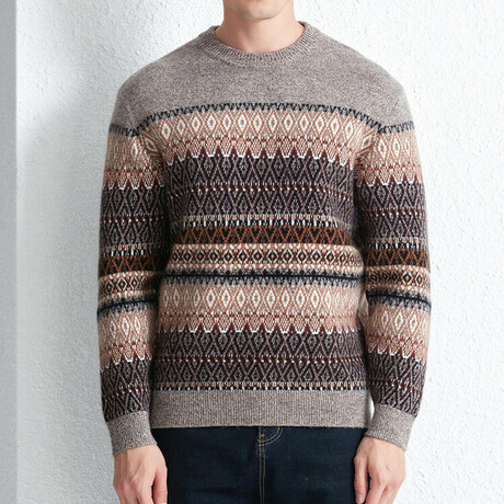 AMWS-32 // 100% Merino Wool Sweater // Multi Color (XS)