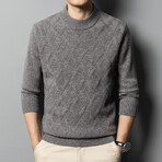 AMWS-45 // 100% Merino Wool Sweater // Gray (XL)