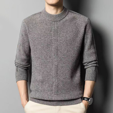 AMWS-59 // 100% Merino Wool Sweater // Gray (XS)
