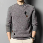 AMWS-56 // 100% Merino Wool Sweater // Gray (M)