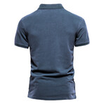 PL211-BLUE // Short Sleeve Polo Shirt // Blue (L)