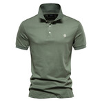 PL216-GRASS-GREEN // Short Sleeve Polo Shirt // Grass Green (M)