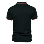 SN-PL105-BLACK // Short Sleeve Polo Shirt // Black (L)