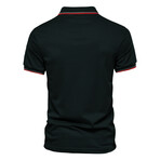 SN-PL105-BLACK // Short Sleeve Polo Shirt // Black (XS)