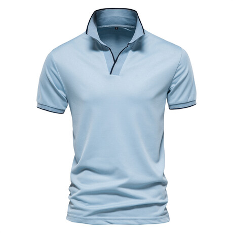 SN-PL105-LIGHT-BLUE // Short Sleeve Polo Shirt // Light Blue (XS)