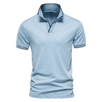 SN-PL105-LIGHT-BLUE // Short Sleeve Polo Shirt // Light Blue (S)