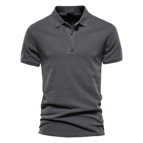 PL211-DARK-GRAY // Short Sleeve Polo Shirt // Dark Gray (XS)