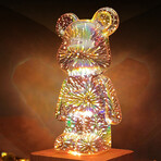 3D Firework Bear Nightlight // 7 Color Changing Options