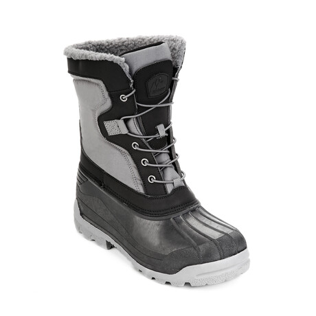 POLAR ARMOR Men's Cold Weather Fur Boot // Gray (8 M)