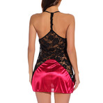 Lace Babydoll // Black + Red (XS)