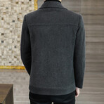 Imitated Mink Wool Jacket // Gray (L)
