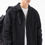Button Up Shirt Jacket // Black // Style 4 (XS)