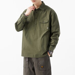 Shirt Jacket // Army Green (XS)