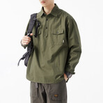 Shirt Jacket // Army Green (XS)