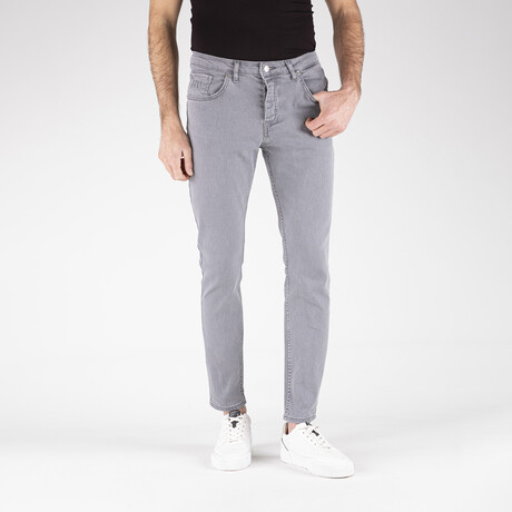 BA936307 // Slim Fit Men's Jeans // Antracite Gray (30)