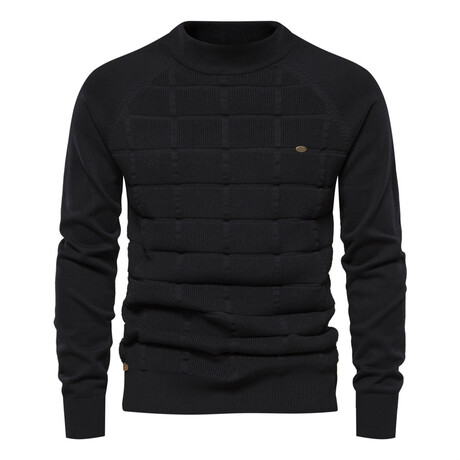 Y808-BLACK // Crewneck Sweater // Black (XS)