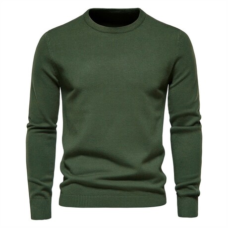 Crewneck Sweater // Dark Green (XS)