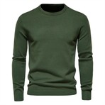 Crewneck Sweater // Dark Green (XL)