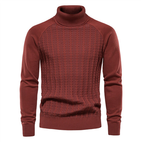 Turtleneck Sweater // Bordo (XS)