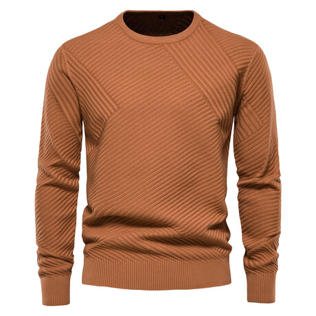 Crewneck Sweater // Yellow Burgundy (XS)