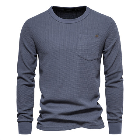 Front Pocket Crewneck Sweater // Dark Gray (XS)