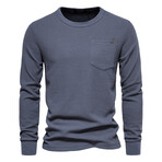 Front Pocket Crewneck Sweater // Dark Gray (XL)