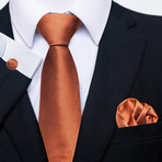 3pc Neck Tie Set // Orange