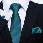 3pc Neck Tie Set // Green