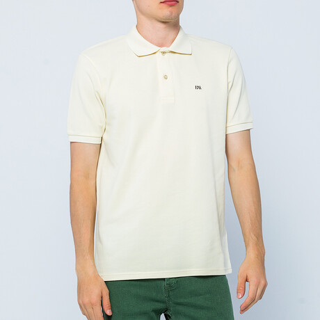 BA219251 // Men's Polo Shirt Short Sleeve	 // Ecru (S)