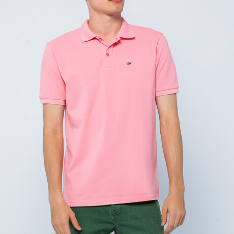 BA675544 // Men's Polo Shirt Short Sleeve	 // Light Pink (S)