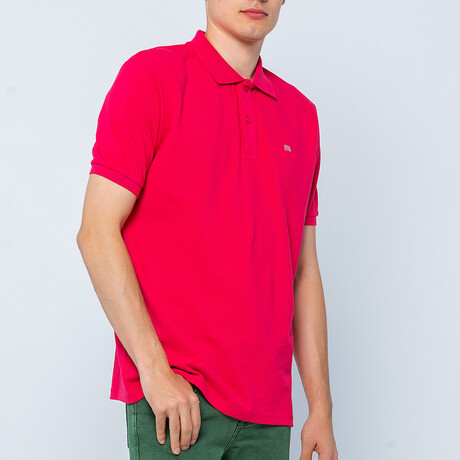 BA537546 // Men's Polo Shirt Short Sleeve	 // Magenta (S)
