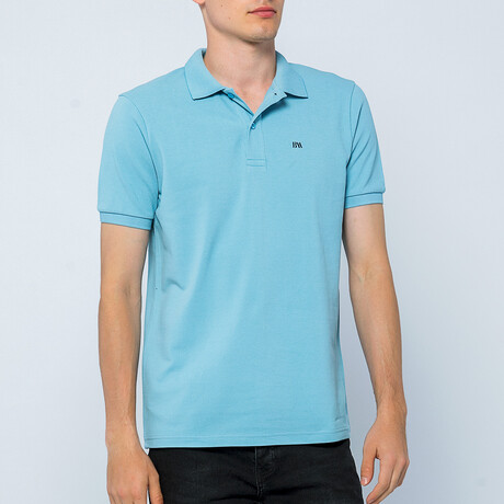 BA800962 // Men's Polo Shirt Short Sleeve	 // Blue (S)