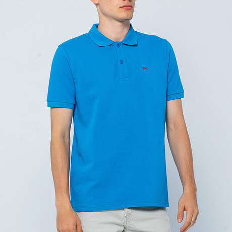 BA782437 // Men's Polo Shirt Short Sleeve	 // Sax (S)