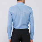 BA591689 // Long Sleeve Button Up Shirt // Blue (S)