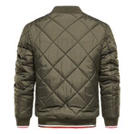 77157-ARMY-GREEN // Quilted Jacket // Army Green (S)