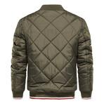 77157-ARMY-GREEN // Quilted Jacket // Army Green (3XL)